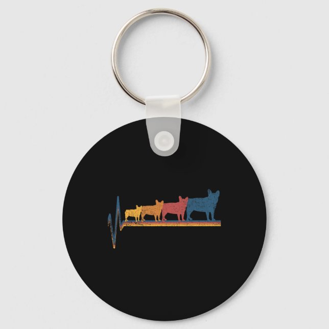 Porte-clés Amour de Bulldog (Recto)
