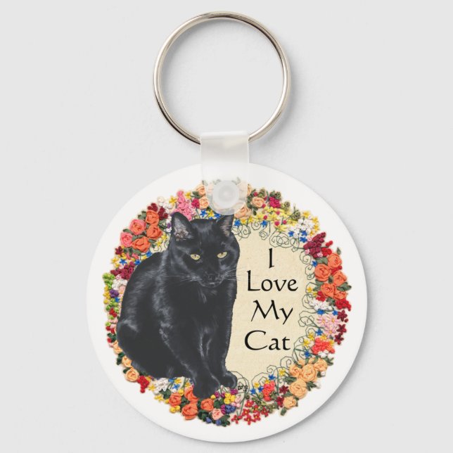 Porte-clés Amour de Chat Noir (Recto)