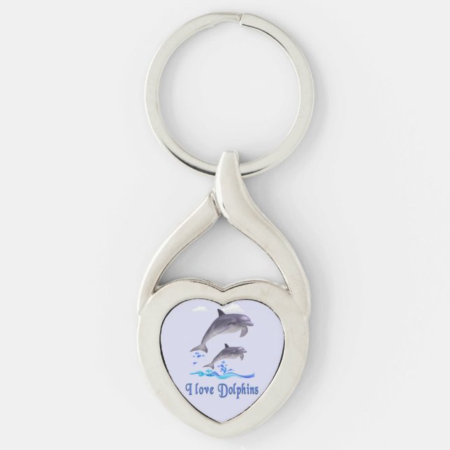 Porte-clés Amour de dauphin (Devant)