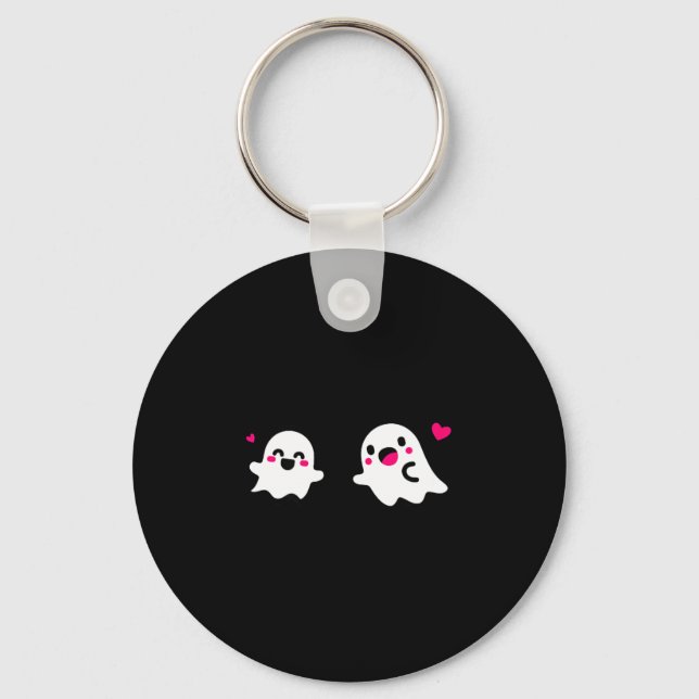 Porte-clés Amour de fantôme mignon  (Recto)