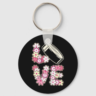Porte-clés Amour de hockey groovy hippie années 60 70 adolesc
