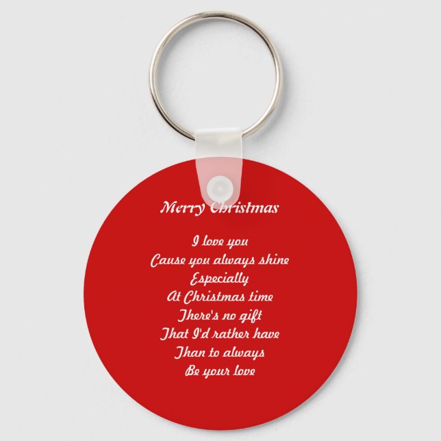 Porte-clés Amour de Noël (Recto)