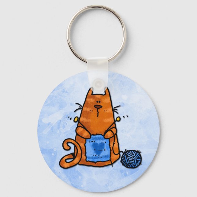 Porte-clés amour de paix tricot (Recto)