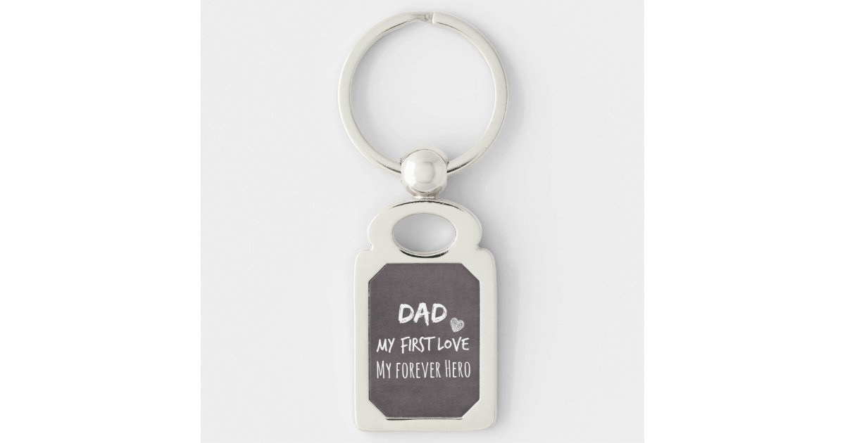 Porte Cles Amour De Papa Et De Fille Et Citation De Heros Zazzle Fr