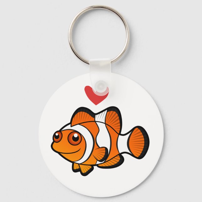 Porte-clés Amour de poisson clown (Recto)