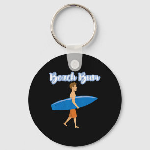 Porte-clés Amour de vacances d'été de plage Ocean mec surfeur