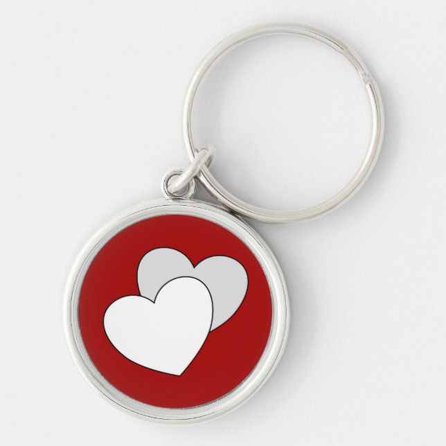 Porte-clés Amour - Deux Coeurs Porte - clé (Devant)