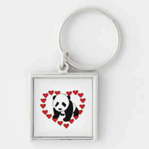 Porte-clés Amour d'ours panda