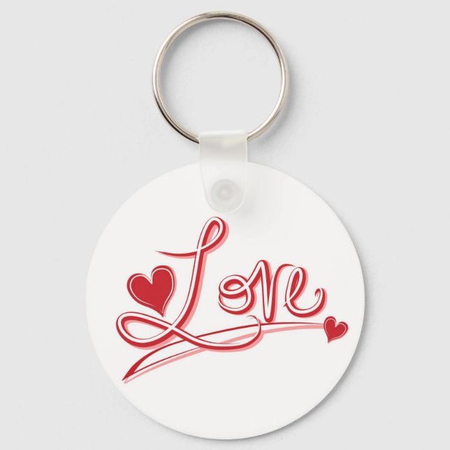 Porte-clés Amour et cœurs (Recto)