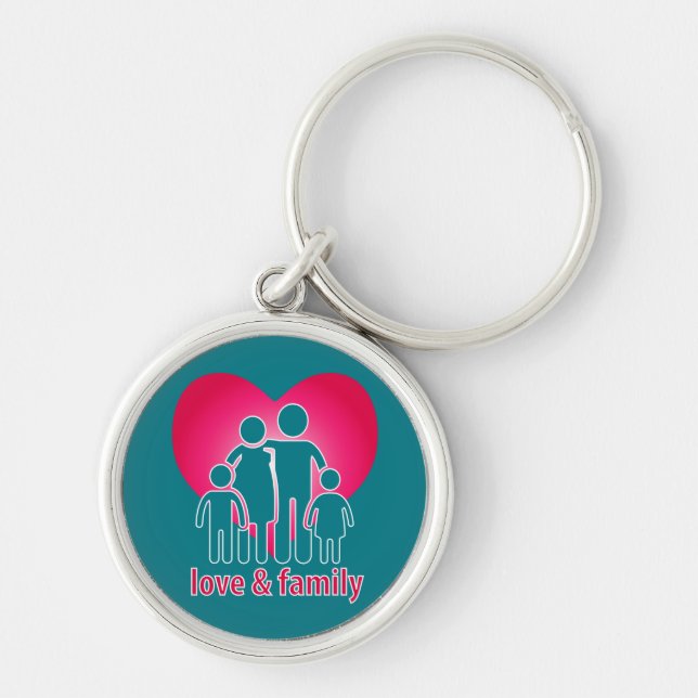 Porte-clés Amour et famille (Devant)