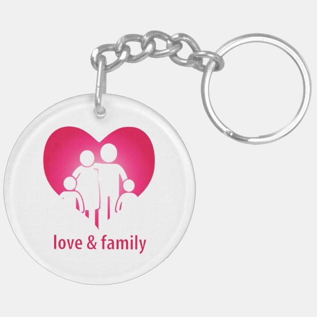 Porte-clés Amour et famille (Dos gauche)