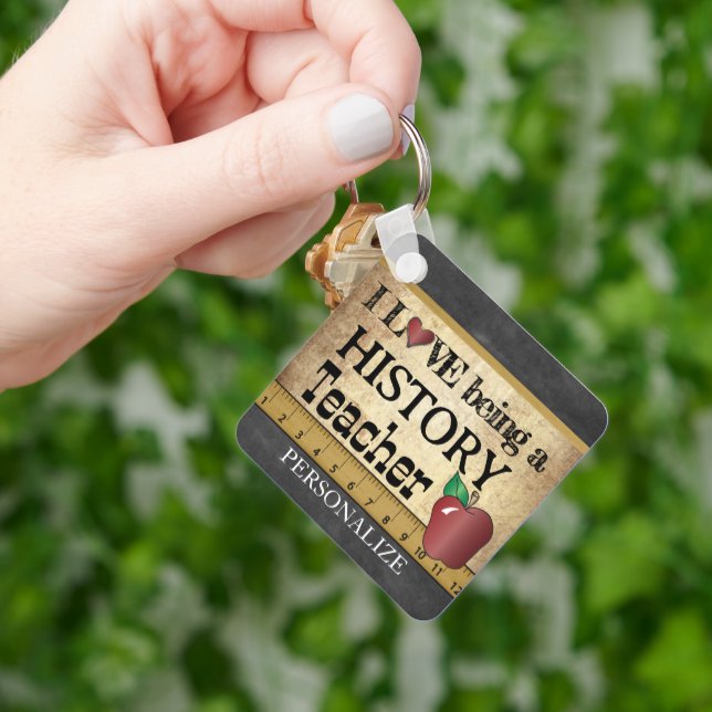 Porte-clés Amour Etre un enseignant d'histoire (main)