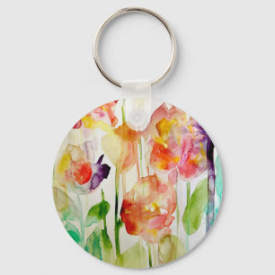 Porte-clés amour floral