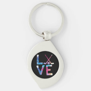 Porte-clés Amour Hockey sur glace filles Dons de hockey femme