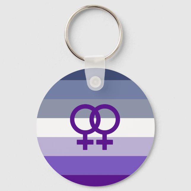 Porte-clés Amour Lesbien Butch Fierté WLW (Recto)