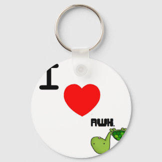 Porte-clés amour maladroit de la tortue