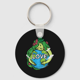 Porte-clés Amour Mère Terre Planète Hug Nature Environnement