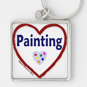 Porte-clés Amour : Peinture - Porte - clé