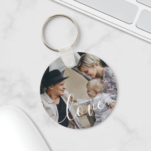 Porte-clés 'Amour' Photo de famille personnalisée avec le no