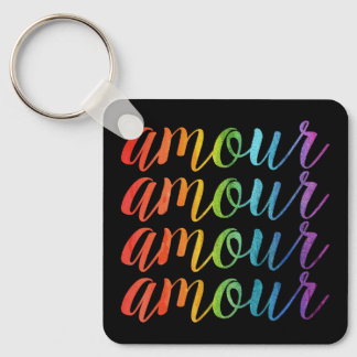 Porte-clés Amour sous les arcs-en-ciel