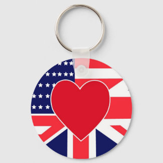 Porte-clés Amour USA/UK