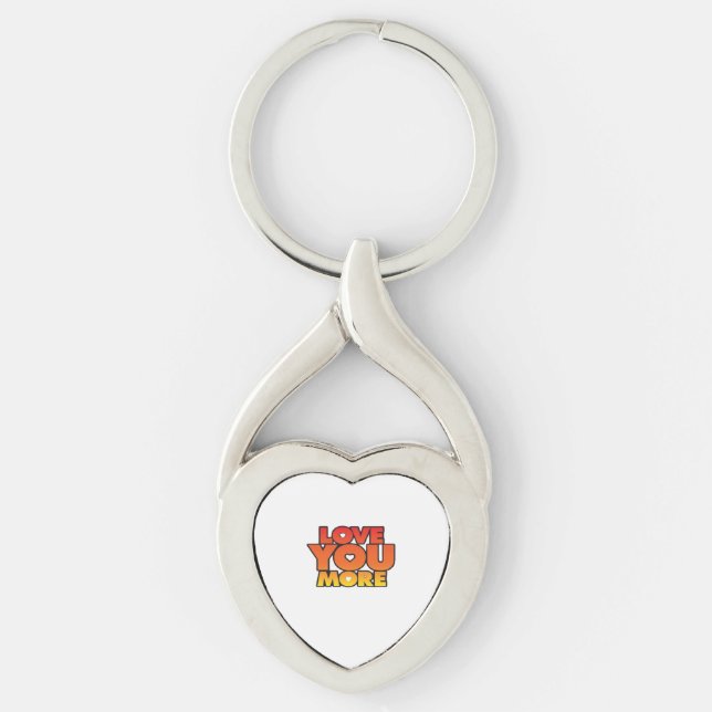 Porte-clés Amour Vous Plus Style Classique Intemporel  (Devant)
