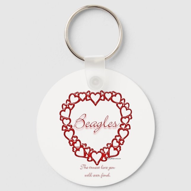 Porte-clés Amour vrai beagle - Porte - clé (Recto)