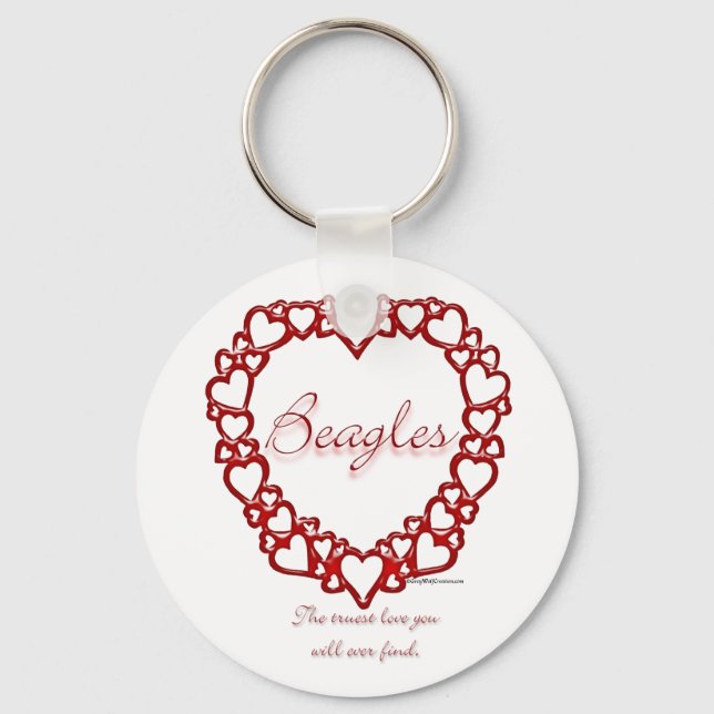 Porte-clés Amour vrai beagle - Porte - clé (Recto)