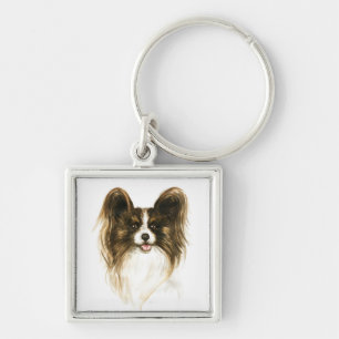 Porte-clés Amoureux de chiots Papillon Maman de chien Fur Mam