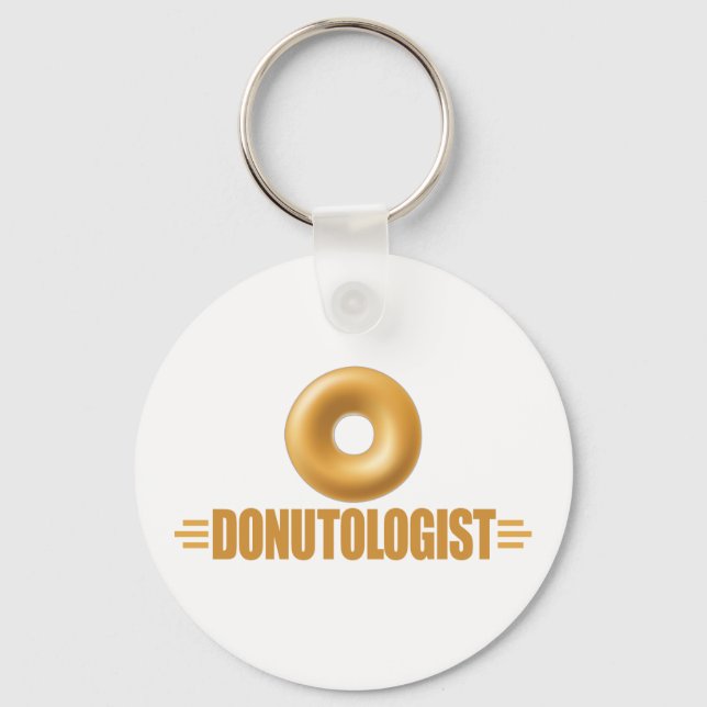 Porte-clés Amoureux de Donut glacé drôle (Recto)