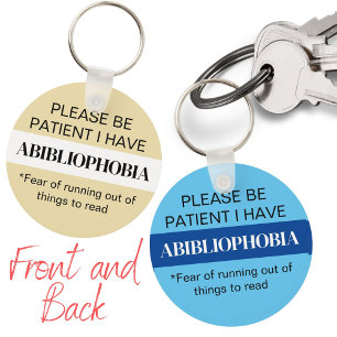 Porte-clés Amoureux de livre drôle lecteur de livre-cadeau