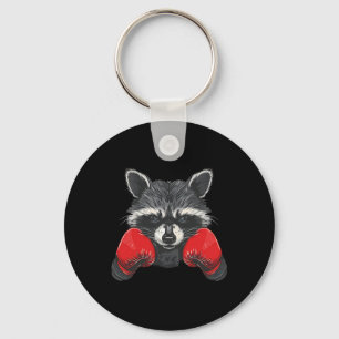 Porte-clés Amoureux de Raton Laveur de Boxe Gants de Boxe Kic