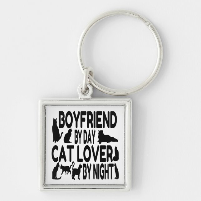 Porte-clés Amoureux des chats Boyfriend (Devant)