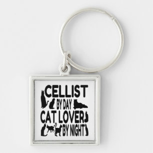 Porte-clés Amoureux des chats Cellist