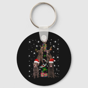 Porte-clés Amoureux des chiens Arbre de Noël du Labrador au