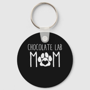 Porte-clés Amoureux des chiens Chocolat Lab Maman