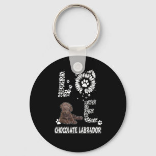 Porte-clés Amoureux des chiens Love Chocolate Fleur de sole