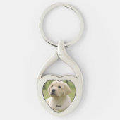 Porte-clés Amoureux des chiens personnalisé de garde photo po (Devant)