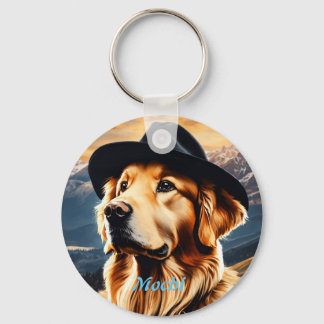 Porte-clés Amoureux des chiens photo personnalisé pour animal