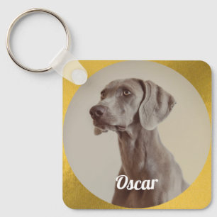 Porte-clés Amoureux des chiens photo personnalisé pour animal