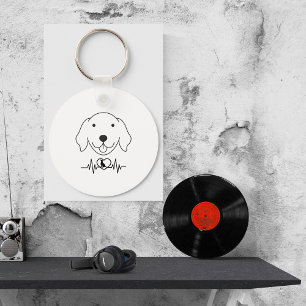 Porte-clés Amoureux des chiens photo personnalisé pour animal