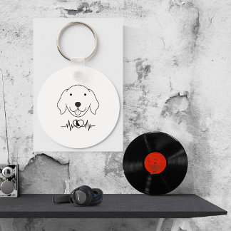 Porte-clés Amoureux des chiens photo personnalisé pour animal