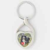 Porte-clés Amoureux des chiens photo pour animal de compagnie (Devant)