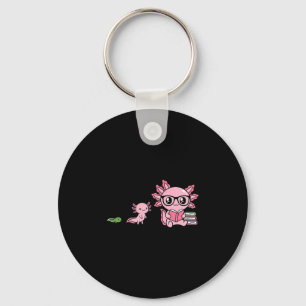Porte-clés Amoureux des livres axolotl readsolotl drôle lectu