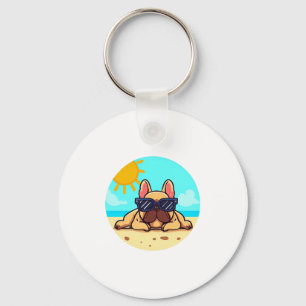 Porte-clés Amoureux français de Bulldog
