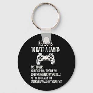 Porte-clés Amoureux Gamer Texte Design - Gamer Boyfriend - fu