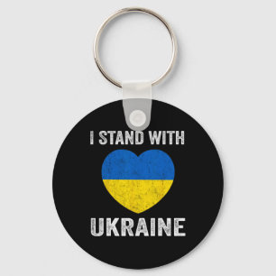 Porte-clés Amoureux ukrainien Je suis solidaire de l'Ukraine