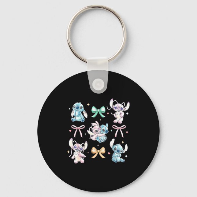 Porte-clés Ampl Ange Coquette Style Bowrs Saint-Valentin  (Recto)