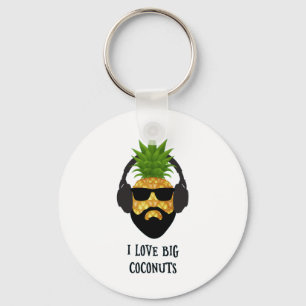 Porte-clés Amusant Aloha Plages Ananas Portant des Sungles Co