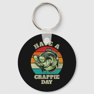 Porte-clés Amusant Avoir Une Journée Crappie Retro Pêche Sarc